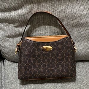 Nanette Lepore Blue and Tan Crossbody Bag